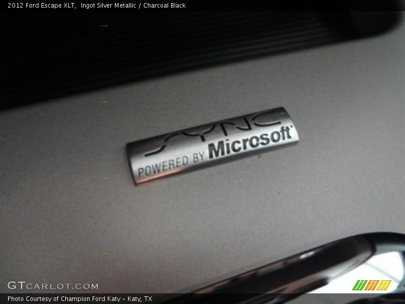 Ingot Silver Metallic / Charcoal Black 2012 Ford Escape XLT