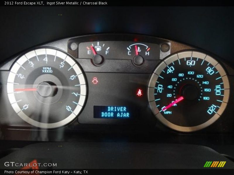 Ingot Silver Metallic / Charcoal Black 2012 Ford Escape XLT