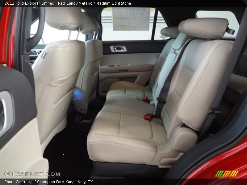 Red Candy Metallic / Medium Light Stone 2012 Ford Explorer Limited