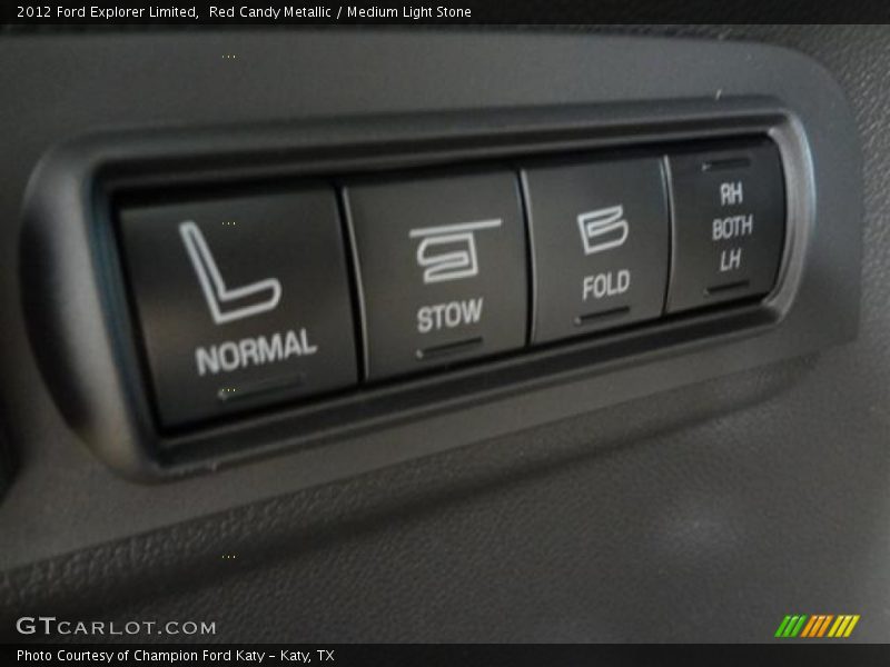 Red Candy Metallic / Medium Light Stone 2012 Ford Explorer Limited