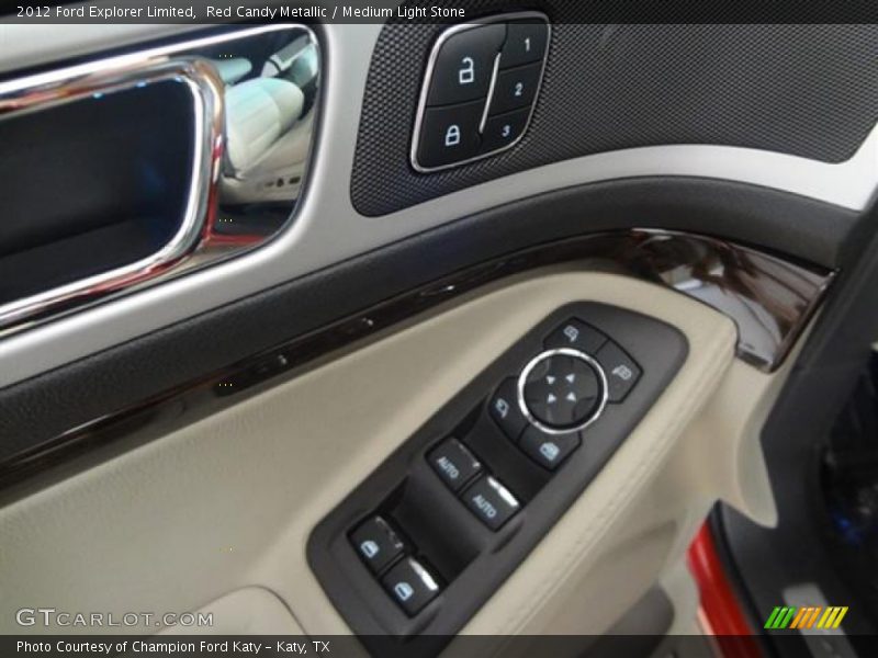 Red Candy Metallic / Medium Light Stone 2012 Ford Explorer Limited