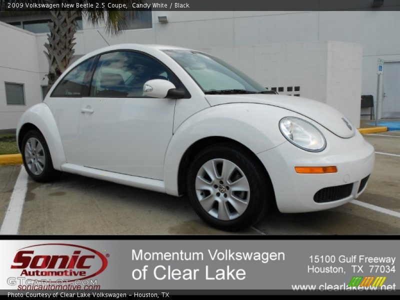 Candy White / Black 2009 Volkswagen New Beetle 2.5 Coupe
