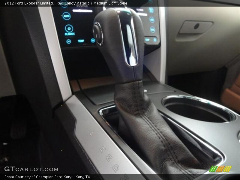 Red Candy Metallic / Medium Light Stone 2012 Ford Explorer Limited