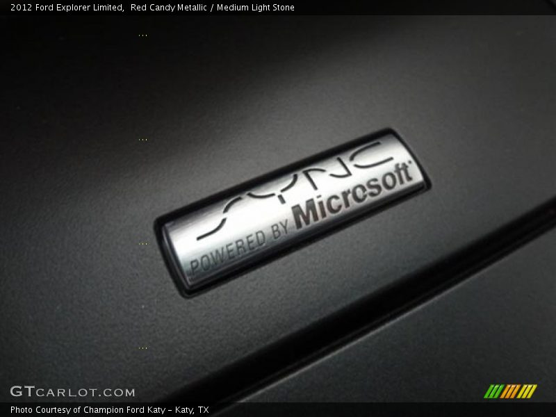 Red Candy Metallic / Medium Light Stone 2012 Ford Explorer Limited