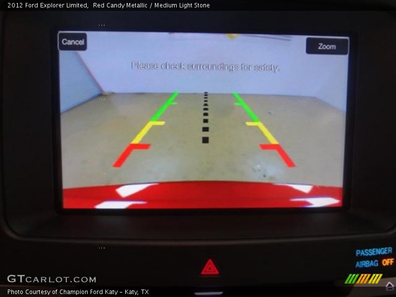 Red Candy Metallic / Medium Light Stone 2012 Ford Explorer Limited