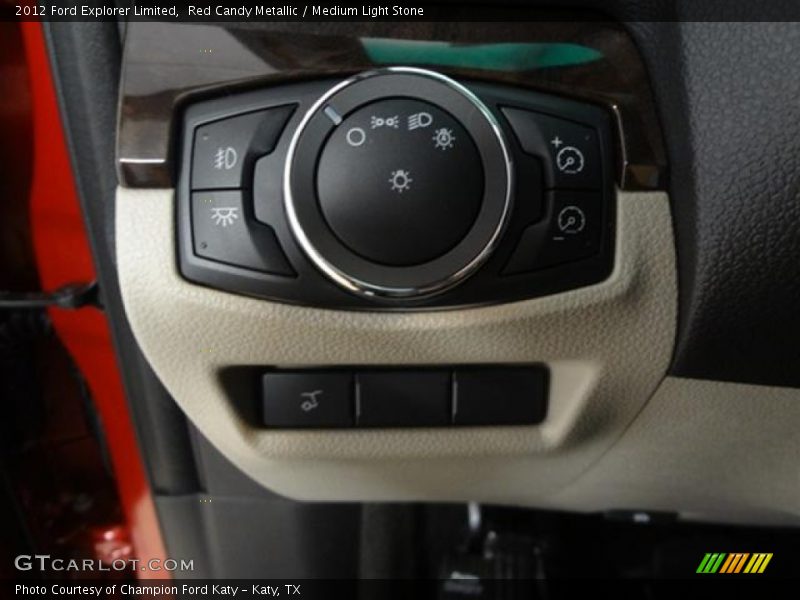 Red Candy Metallic / Medium Light Stone 2012 Ford Explorer Limited