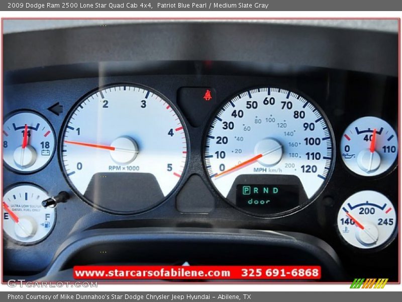 Patriot Blue Pearl / Medium Slate Gray 2009 Dodge Ram 2500 Lone Star Quad Cab 4x4