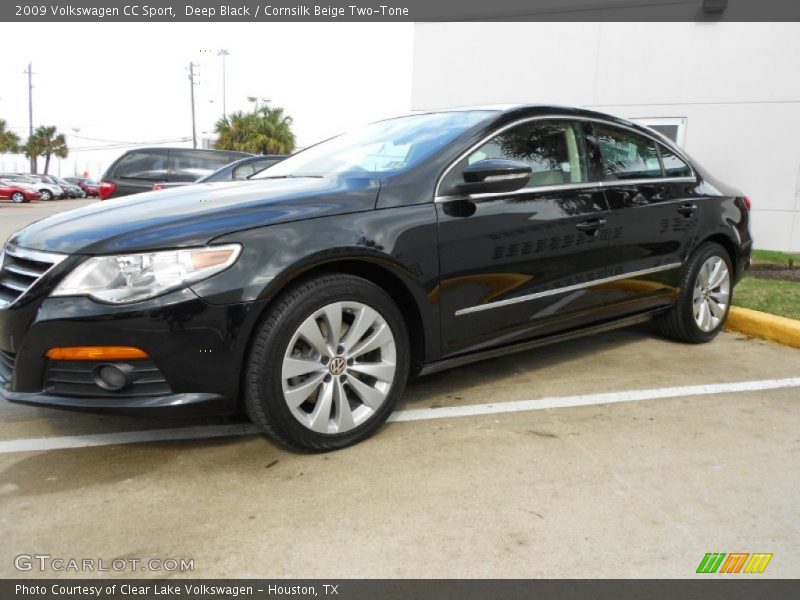 Deep Black / Cornsilk Beige Two-Tone 2009 Volkswagen CC Sport