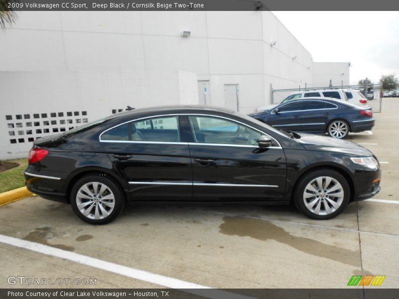 Deep Black / Cornsilk Beige Two-Tone 2009 Volkswagen CC Sport