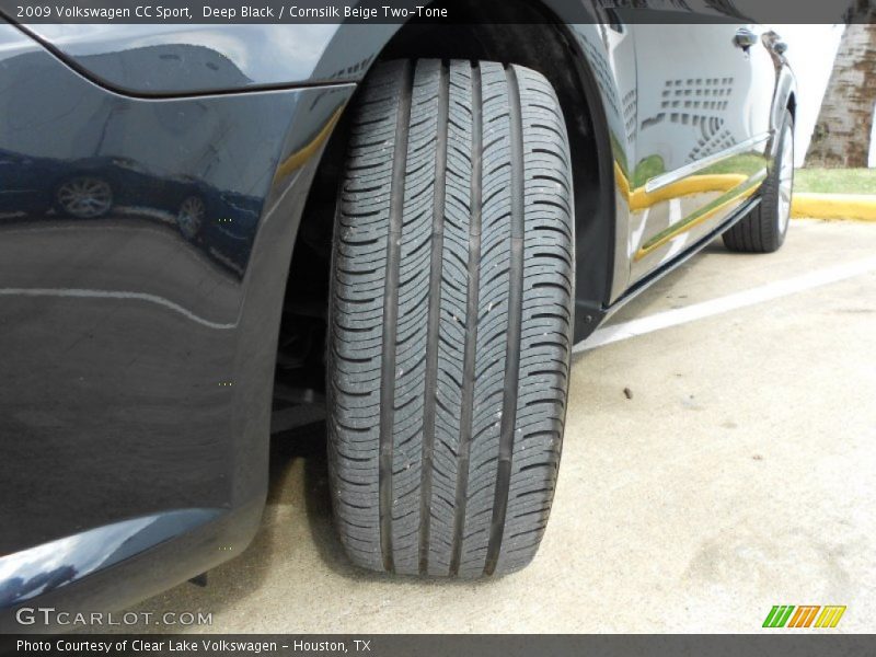Deep Black / Cornsilk Beige Two-Tone 2009 Volkswagen CC Sport