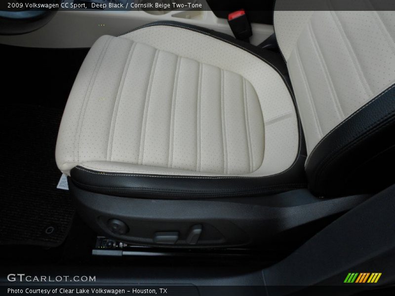 Deep Black / Cornsilk Beige Two-Tone 2009 Volkswagen CC Sport