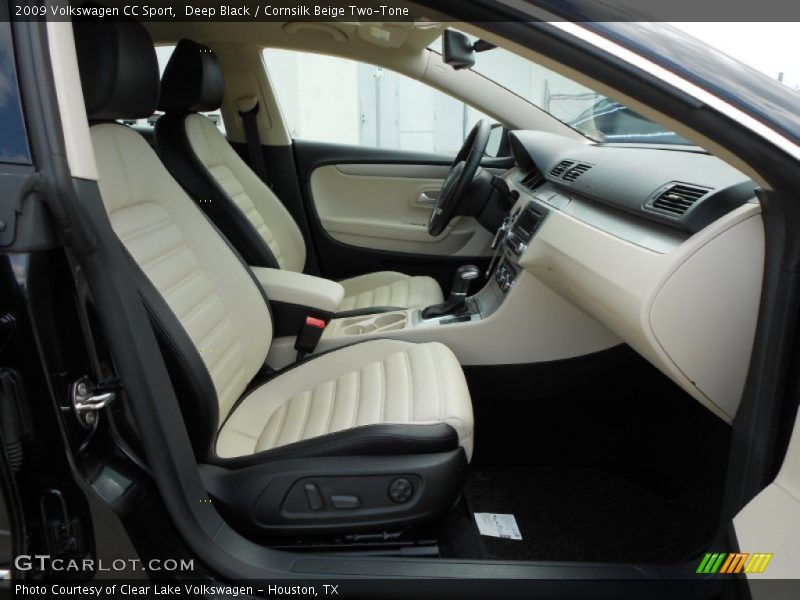 Deep Black / Cornsilk Beige Two-Tone 2009 Volkswagen CC Sport