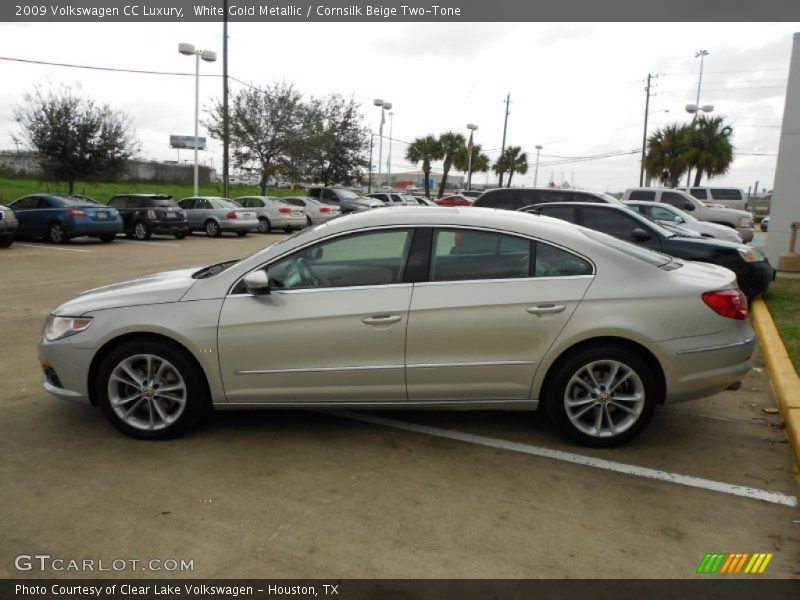 White Gold Metallic / Cornsilk Beige Two-Tone 2009 Volkswagen CC Luxury
