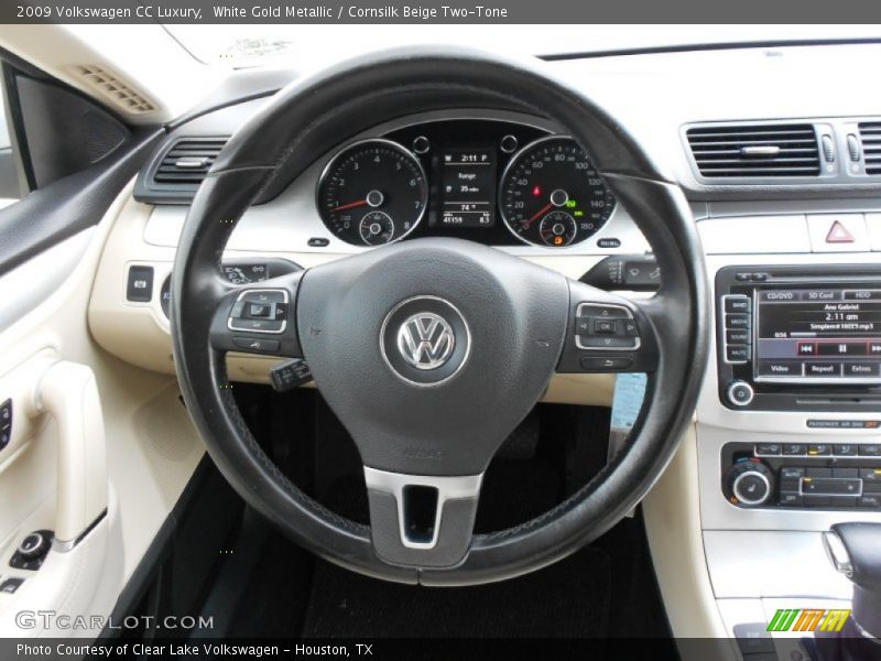 White Gold Metallic / Cornsilk Beige Two-Tone 2009 Volkswagen CC Luxury