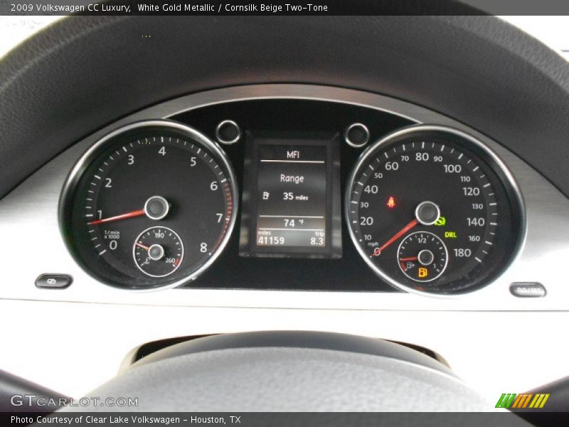 White Gold Metallic / Cornsilk Beige Two-Tone 2009 Volkswagen CC Luxury
