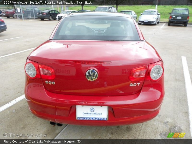 Paprika Red Metallic / Titan Black 2007 Volkswagen Eos 2.0T