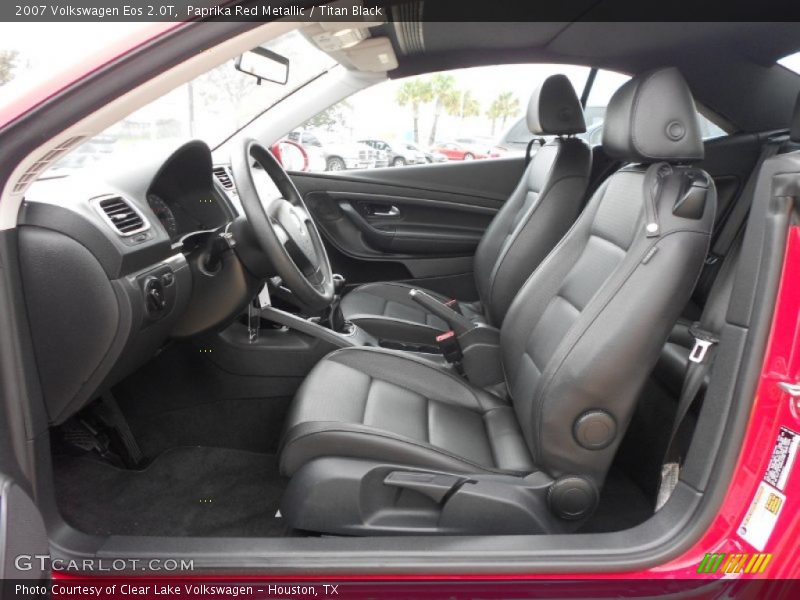  2007 Eos 2.0T Titan Black Interior