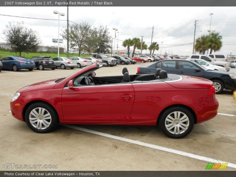 Paprika Red Metallic / Titan Black 2007 Volkswagen Eos 2.0T