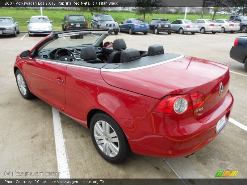 Paprika Red Metallic / Titan Black 2007 Volkswagen Eos 2.0T