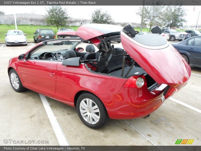 Paprika Red Metallic / Titan Black 2007 Volkswagen Eos 2.0T