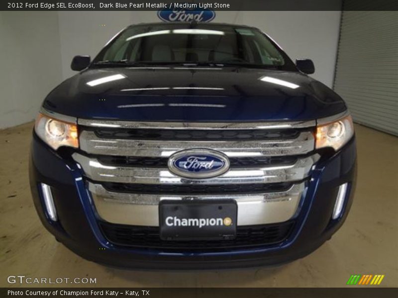 Dark Blue Pearl Metallic / Medium Light Stone 2012 Ford Edge SEL EcoBoost
