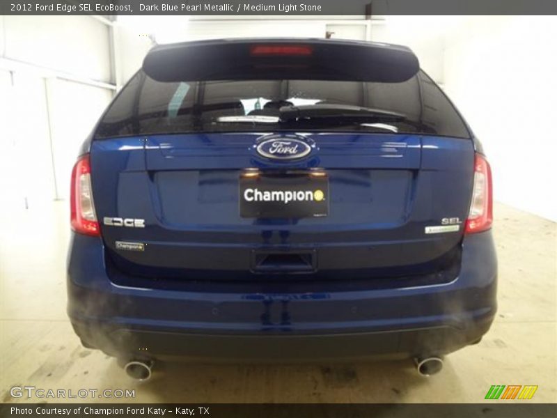 Dark Blue Pearl Metallic / Medium Light Stone 2012 Ford Edge SEL EcoBoost