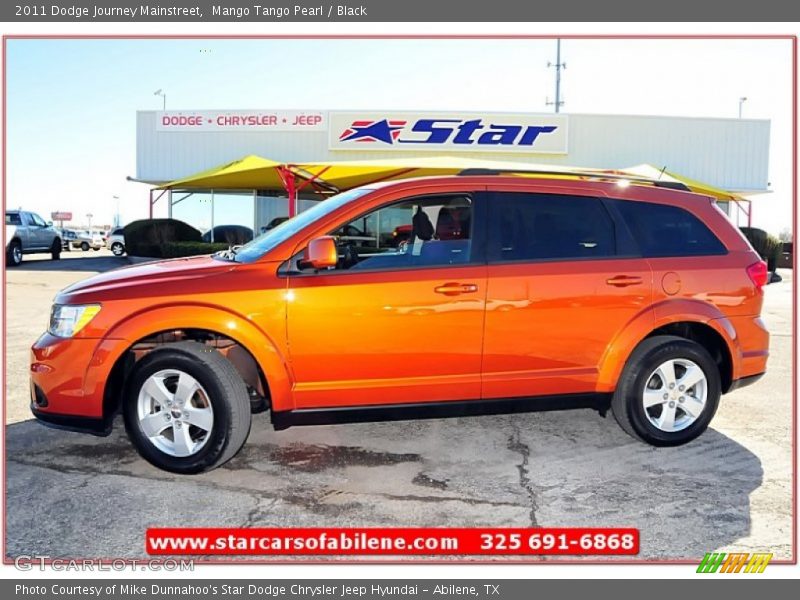 Mango Tango Pearl / Black 2011 Dodge Journey Mainstreet