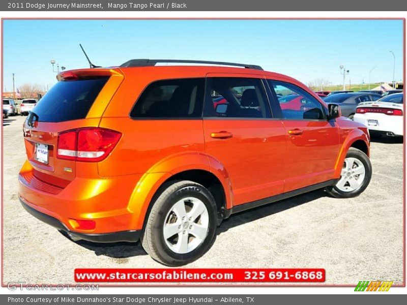 Mango Tango Pearl / Black 2011 Dodge Journey Mainstreet