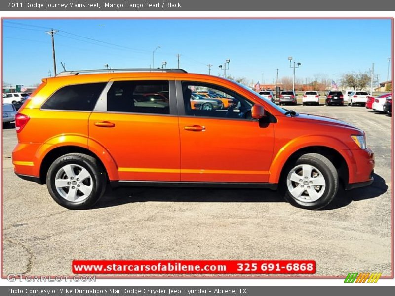 Mango Tango Pearl / Black 2011 Dodge Journey Mainstreet