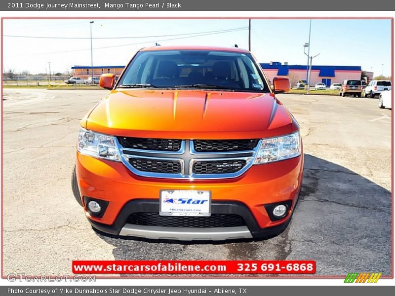 Mango Tango Pearl / Black 2011 Dodge Journey Mainstreet