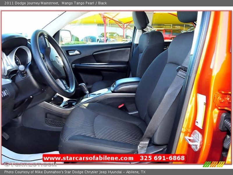 Mango Tango Pearl / Black 2011 Dodge Journey Mainstreet