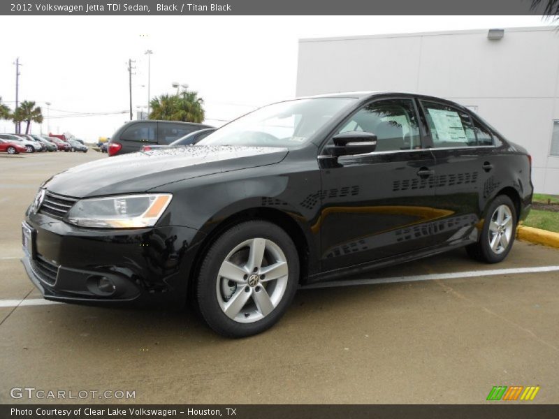 Black / Titan Black 2012 Volkswagen Jetta TDI Sedan