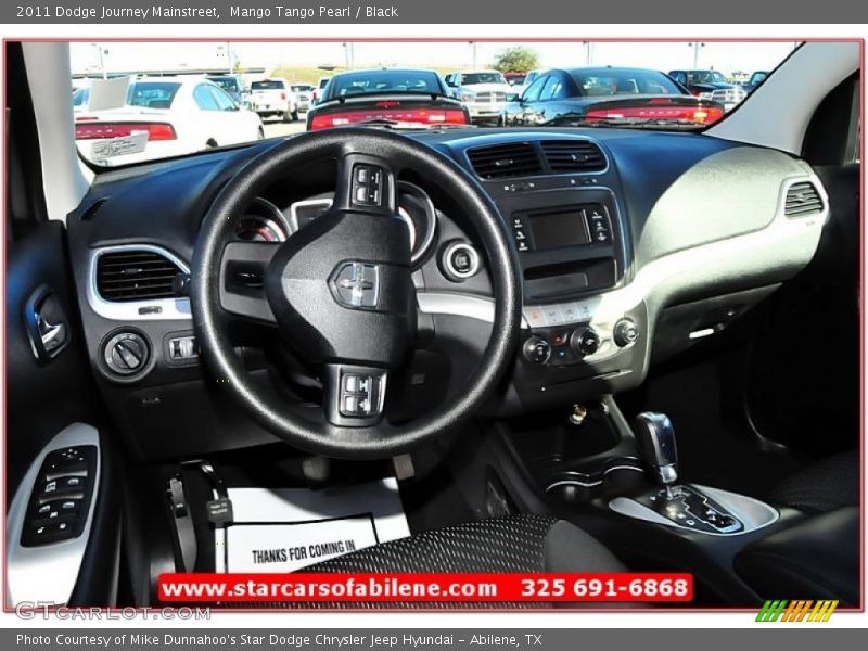 Mango Tango Pearl / Black 2011 Dodge Journey Mainstreet