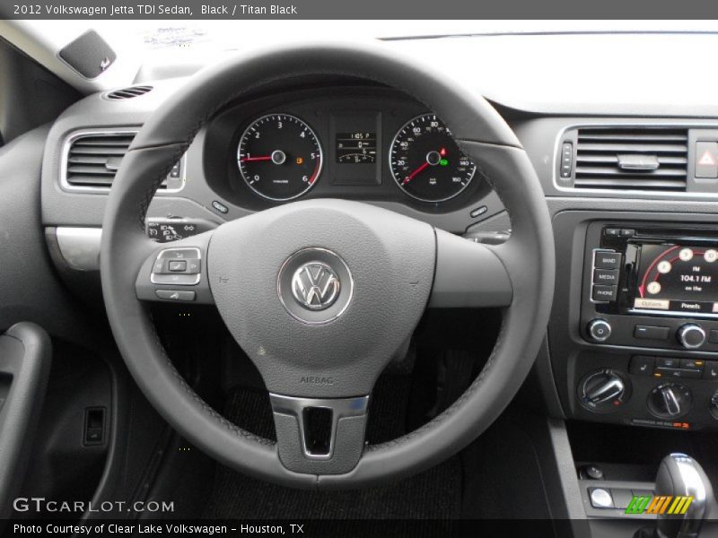 Black / Titan Black 2012 Volkswagen Jetta TDI Sedan
