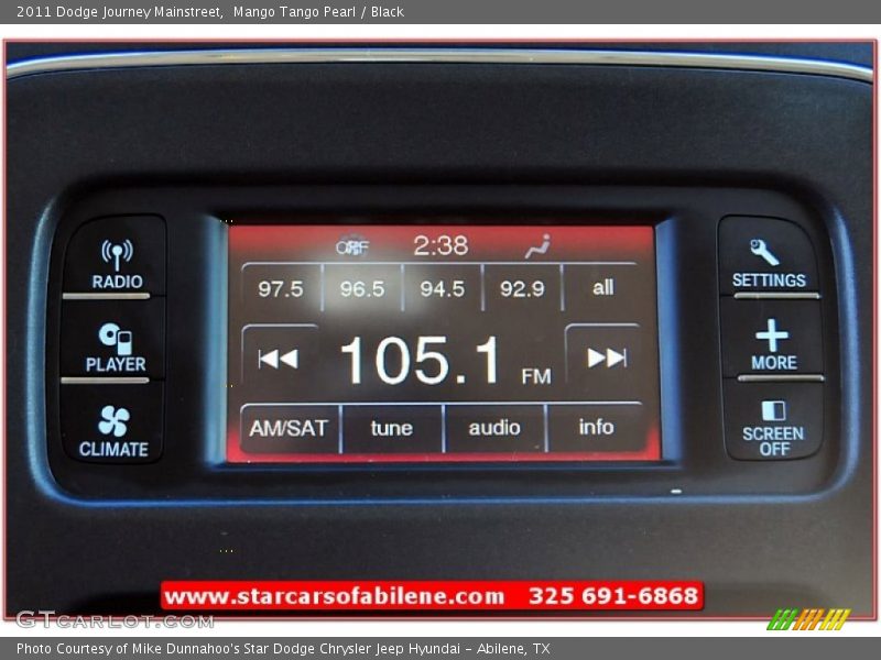 Mango Tango Pearl / Black 2011 Dodge Journey Mainstreet