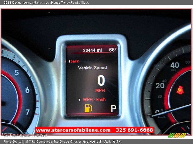 Mango Tango Pearl / Black 2011 Dodge Journey Mainstreet