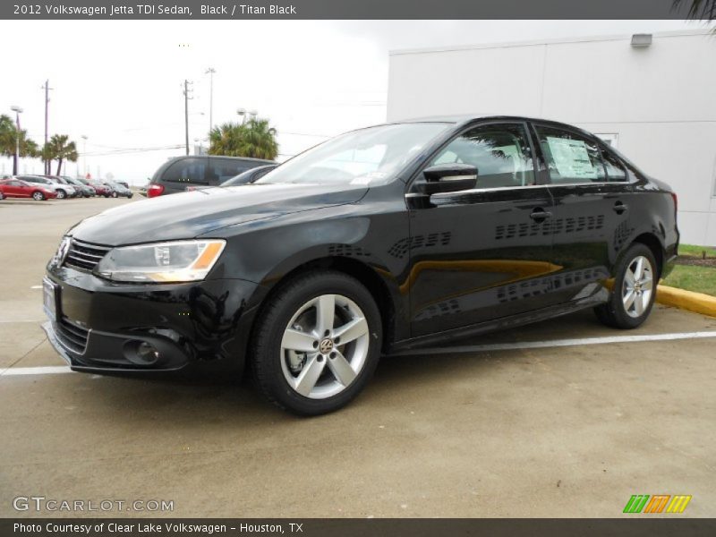 Black / Titan Black 2012 Volkswagen Jetta TDI Sedan