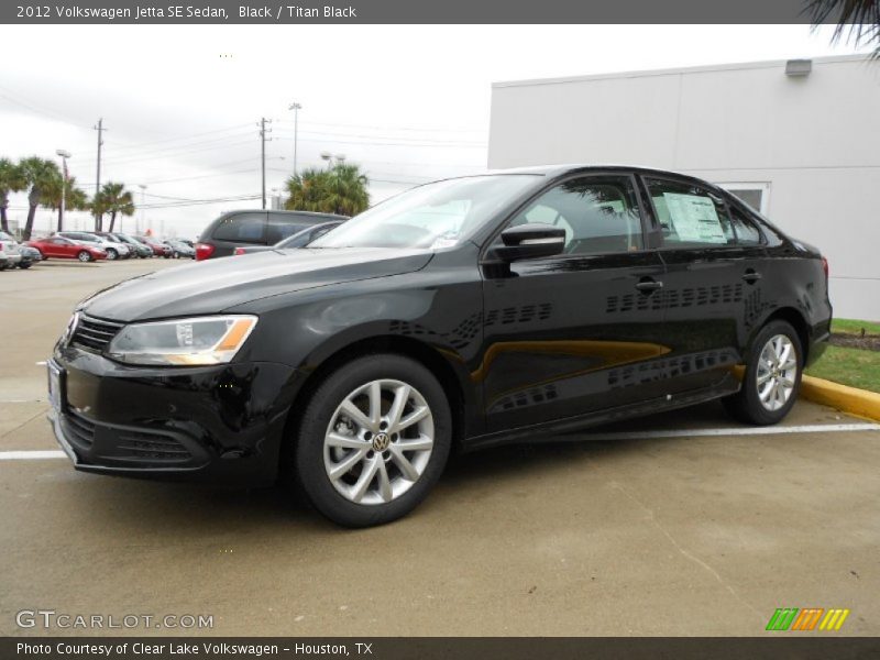 Black / Titan Black 2012 Volkswagen Jetta SE Sedan