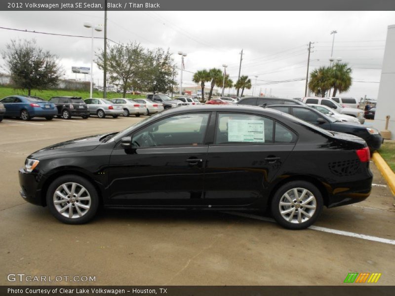 Black / Titan Black 2012 Volkswagen Jetta SE Sedan