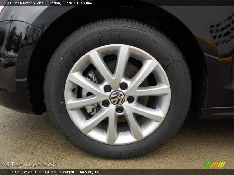 Black / Titan Black 2012 Volkswagen Jetta SE Sedan