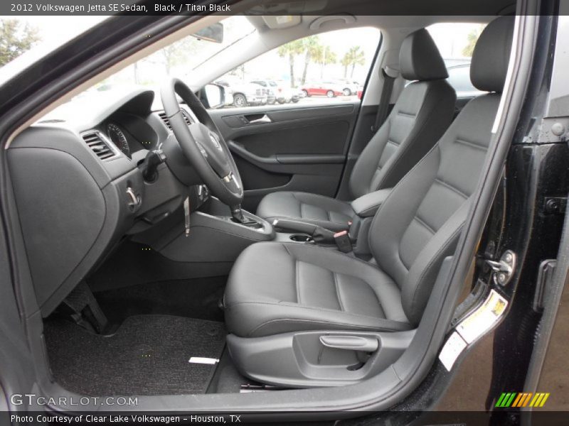 Black / Titan Black 2012 Volkswagen Jetta SE Sedan