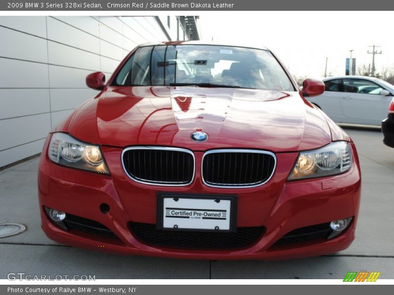 Crimson Red / Saddle Brown Dakota Leather 2009 BMW 3 Series 328xi Sedan