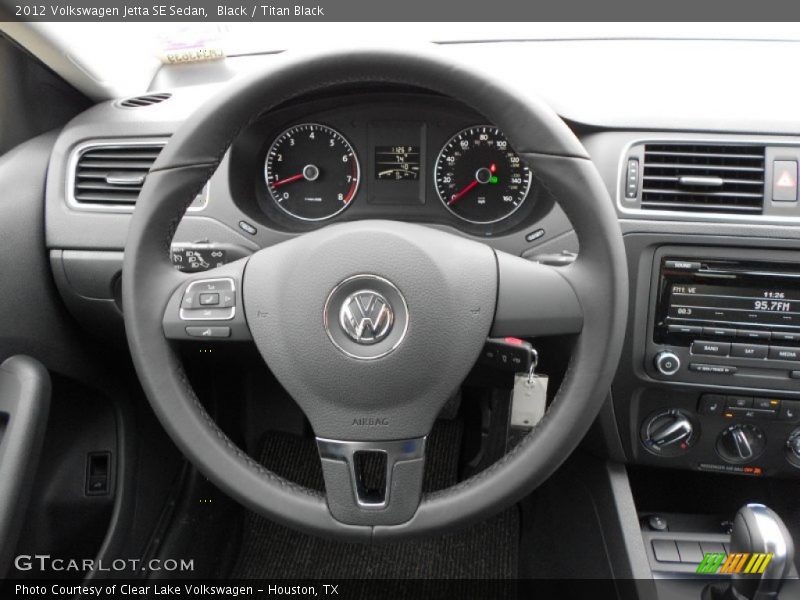 Black / Titan Black 2012 Volkswagen Jetta SE Sedan