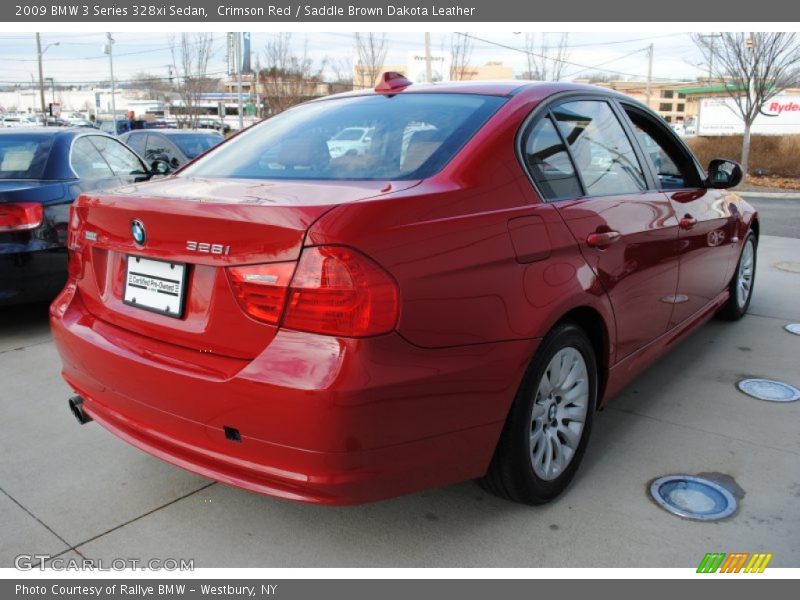 Crimson Red / Saddle Brown Dakota Leather 2009 BMW 3 Series 328xi Sedan
