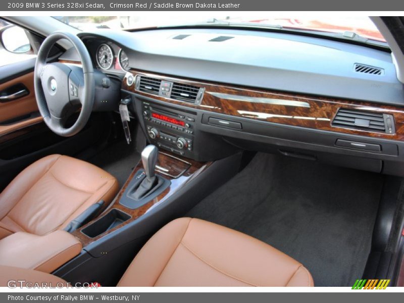 Crimson Red / Saddle Brown Dakota Leather 2009 BMW 3 Series 328xi Sedan