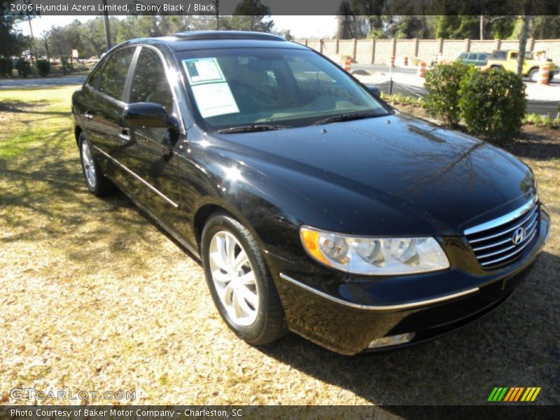Ebony Black / Black 2006 Hyundai Azera Limited