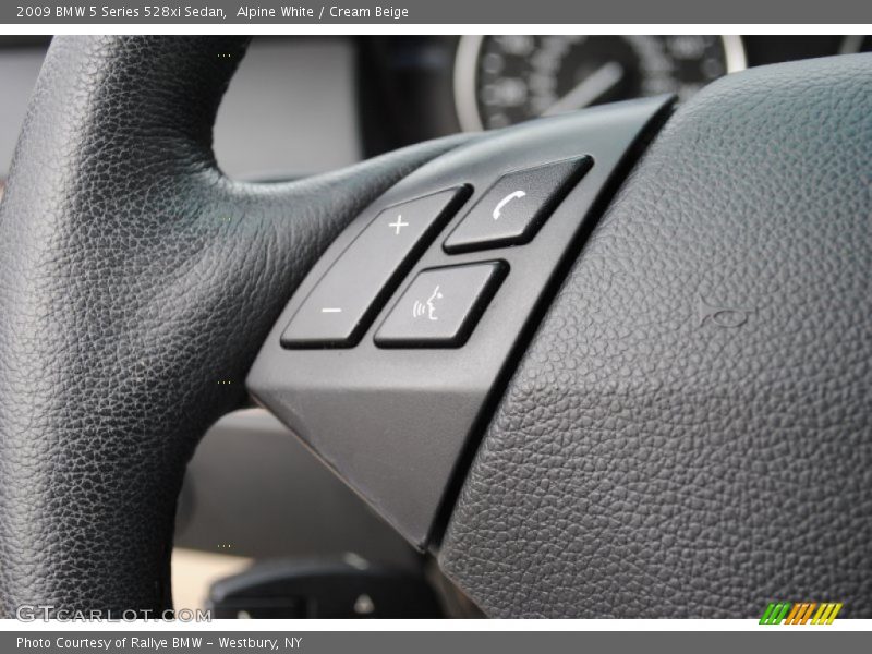 Alpine White / Cream Beige 2009 BMW 5 Series 528xi Sedan