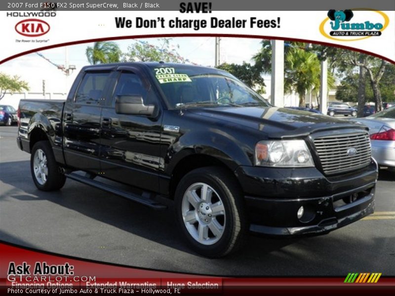 Black / Black 2007 Ford F150 FX2 Sport SuperCrew