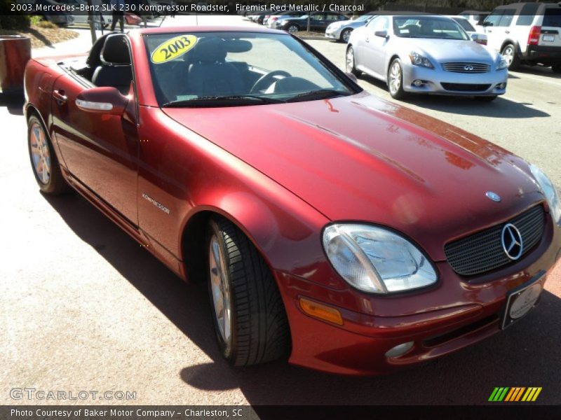 Firemist Red Metallic / Charcoal 2003 Mercedes-Benz SLK 230 Kompressor Roadster
