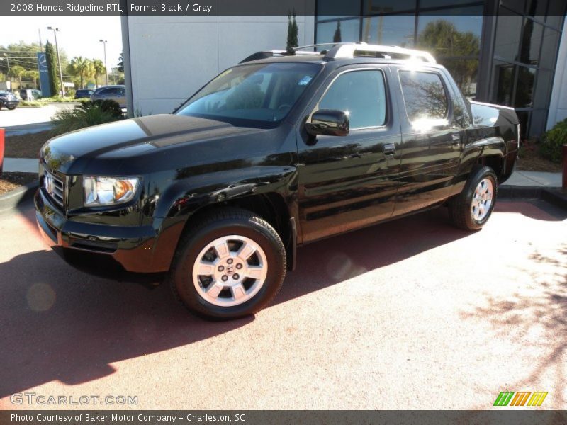 Formal Black / Gray 2008 Honda Ridgeline RTL